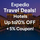 익스피디아 인기 여행지 패키지 (호텔 + 항공권) 최대 70% 할인 + 5% 쿠폰 제공